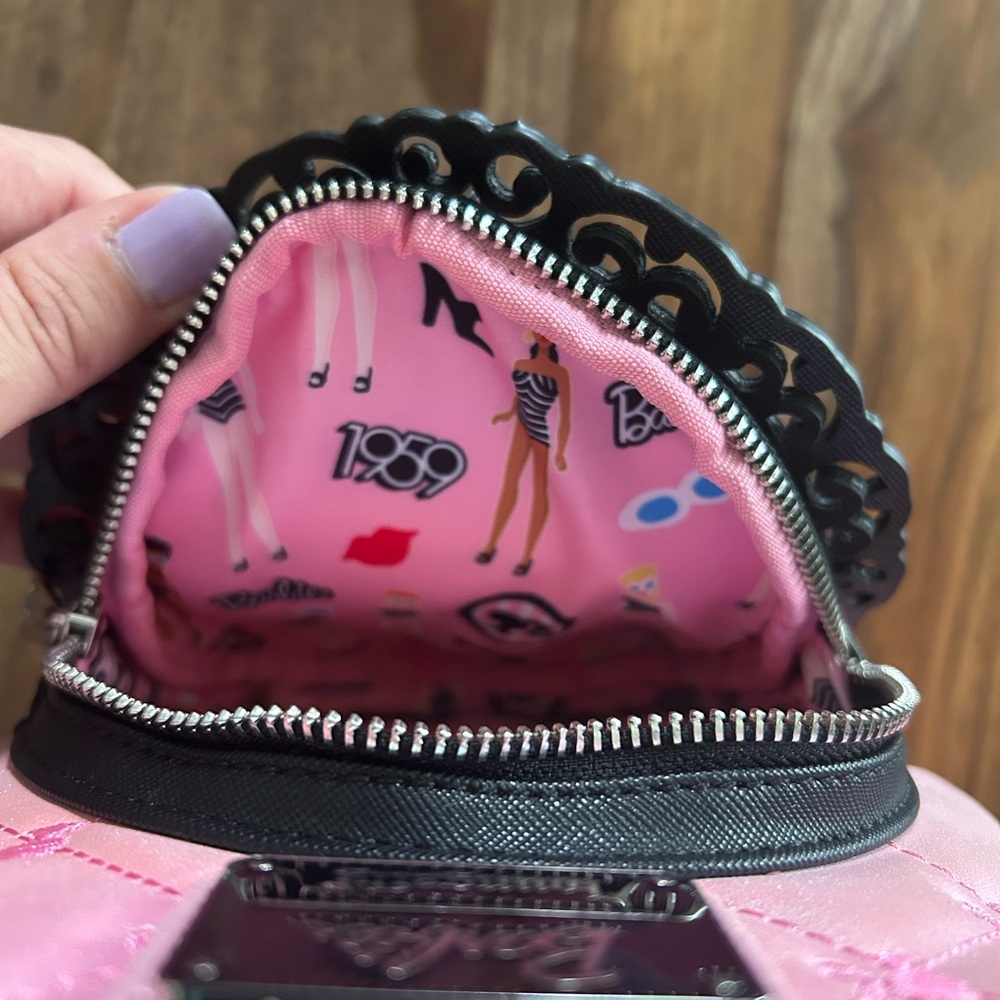 Loungefly Barbie Pink and Black Fashion Backpack-NWT - Picture 6 of 8